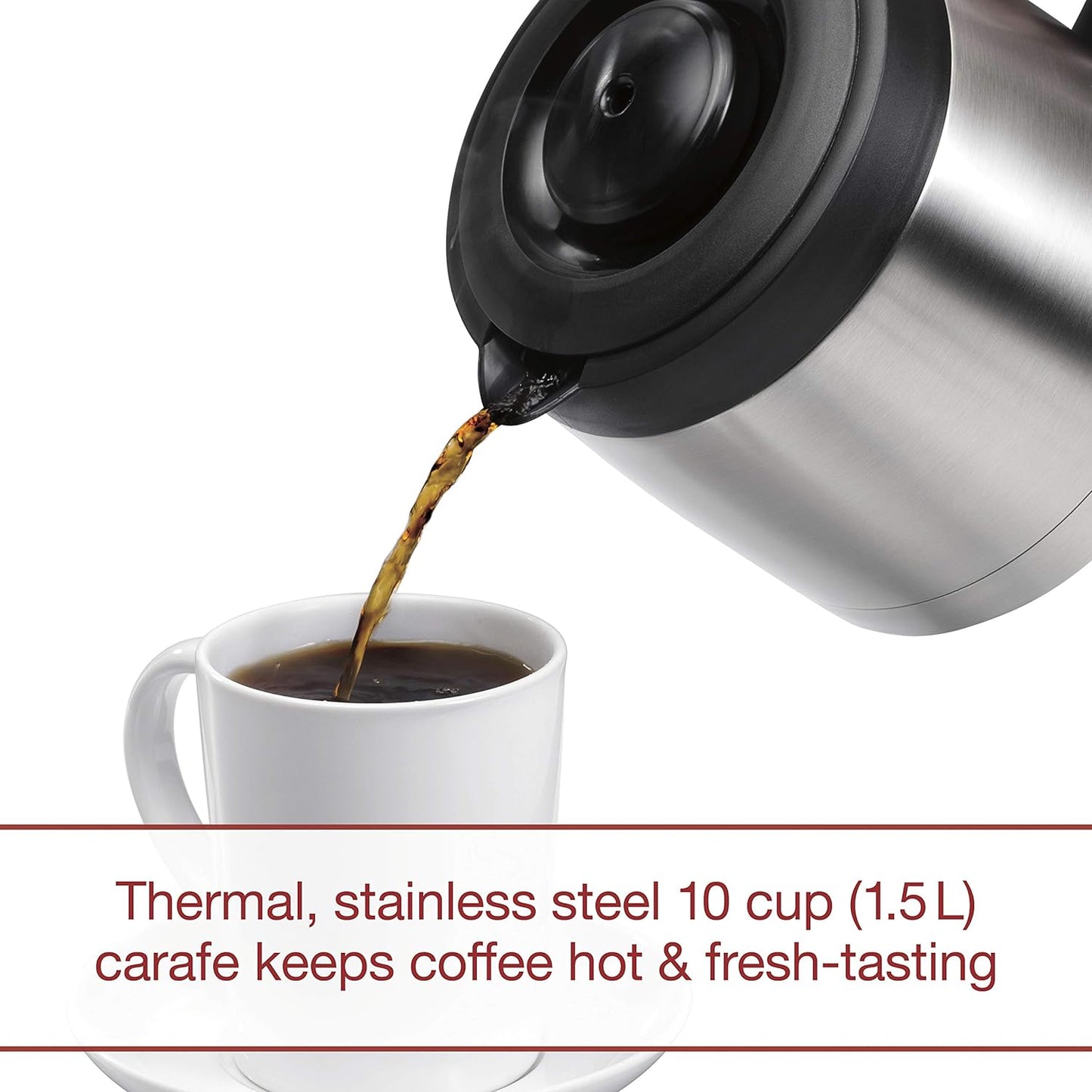 Wolf Gourmet Automatic Drip 10-Cup Coffee Maker