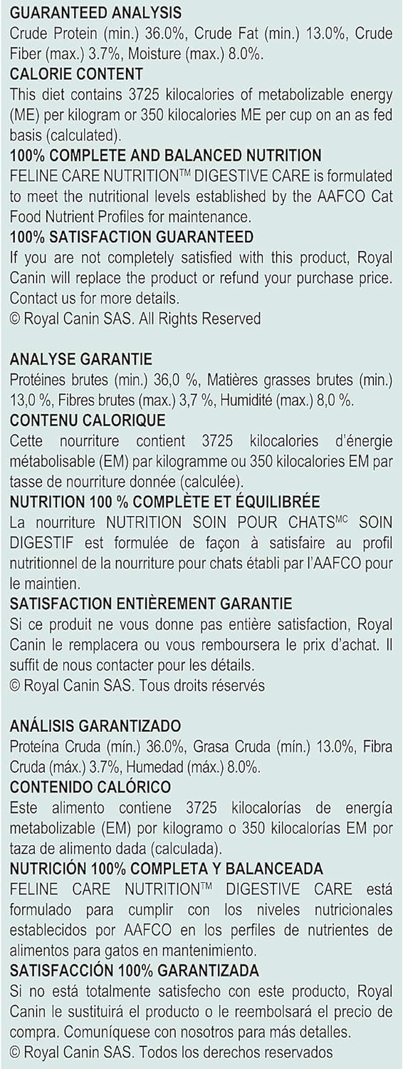 Royal Canin Digestive Health Dry Cat Food for Adult Cat Care