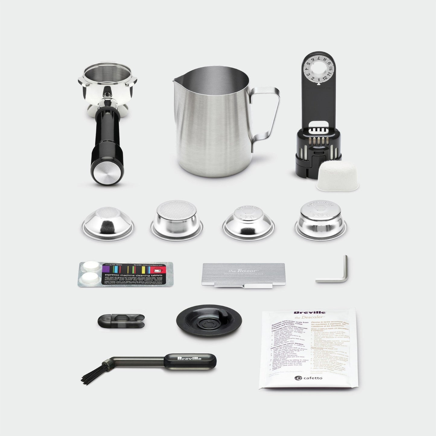Breville Barista Express Impress Espresso Machine 2 Liters, BES876BSS