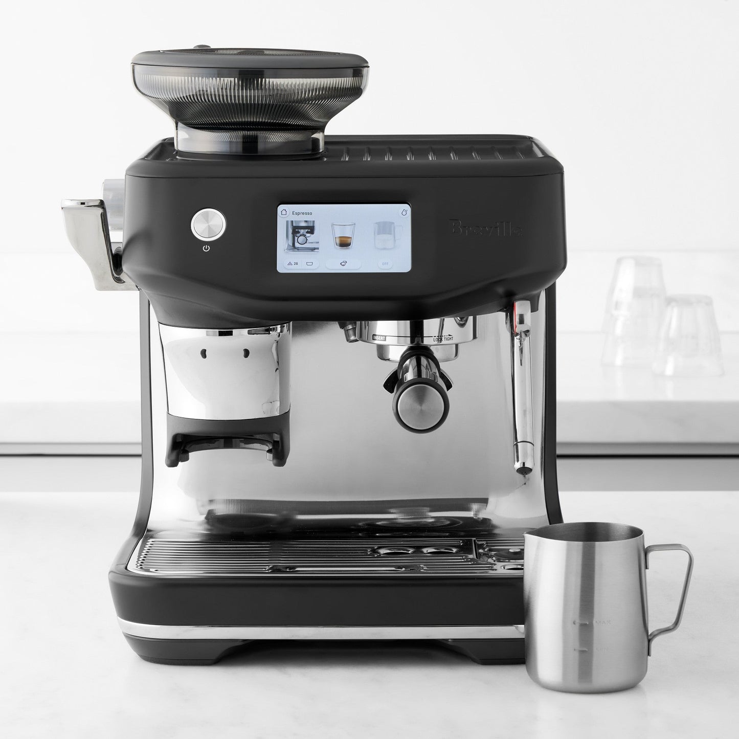Breville Barista Touch Impress Espresso Machine with Grinder, BES881BSS