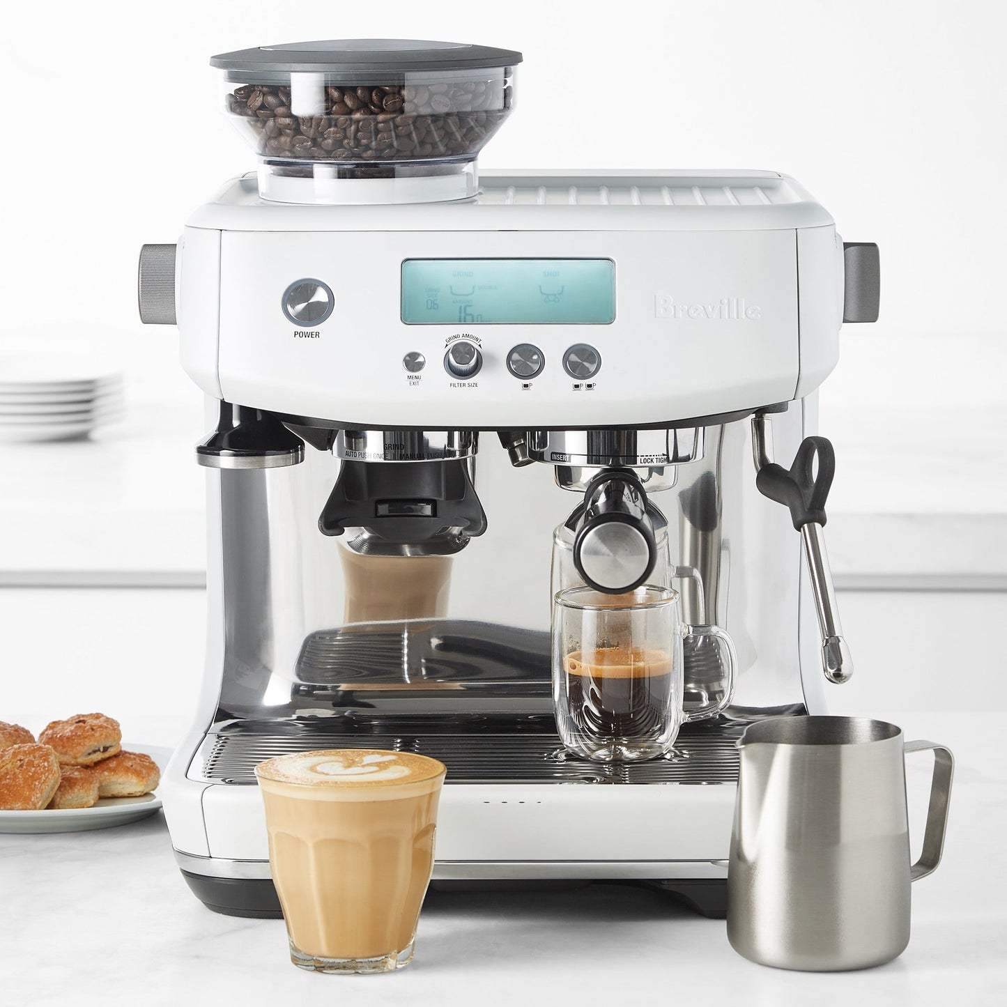 Breville the Barista Pro Espresso Machine, Medium, Brushed Stainless Steel
