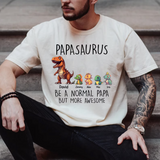 Personalized Papasaurus with grandkids name Shirt, Papa Dinosaur Shirt, Father's Day Shirt