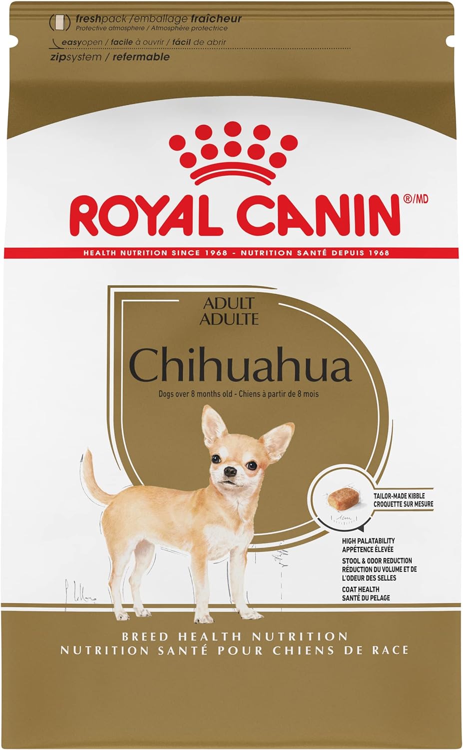 Royal Canin Chihuahua Adult Breed Health Nutrition Dry Dog Food, 10 LB - Dry Dog Food Royal Canin