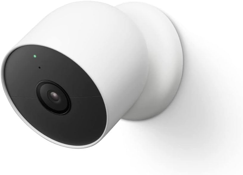 Google Nest Cam Outdoor/Indoor Security Camera with Wireless Battery - White