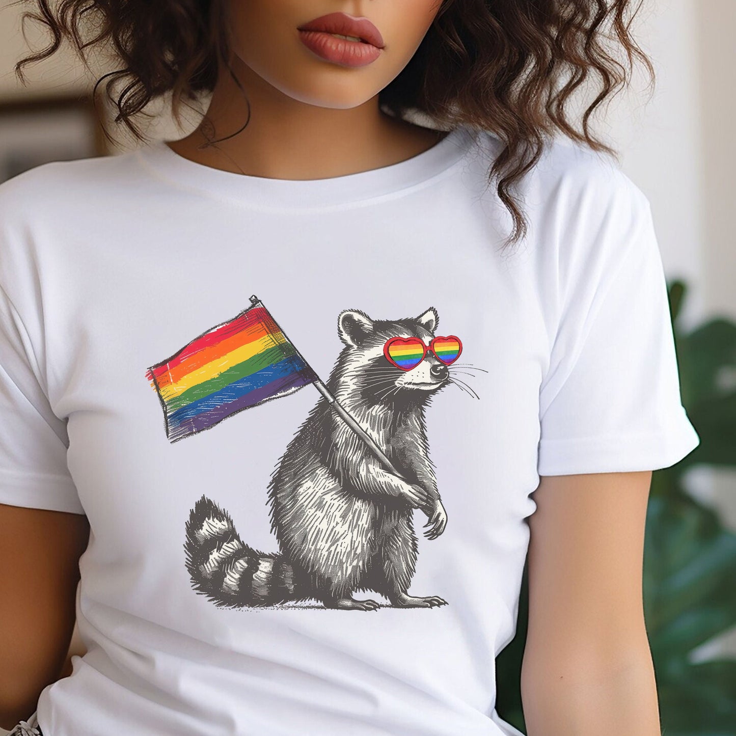 Raccoon Pride Lgbt Shirt, Racoon Pride Flag Shirt, Gay Queer Shirt, Funny Lgbt Shirt, Lgbtq Support