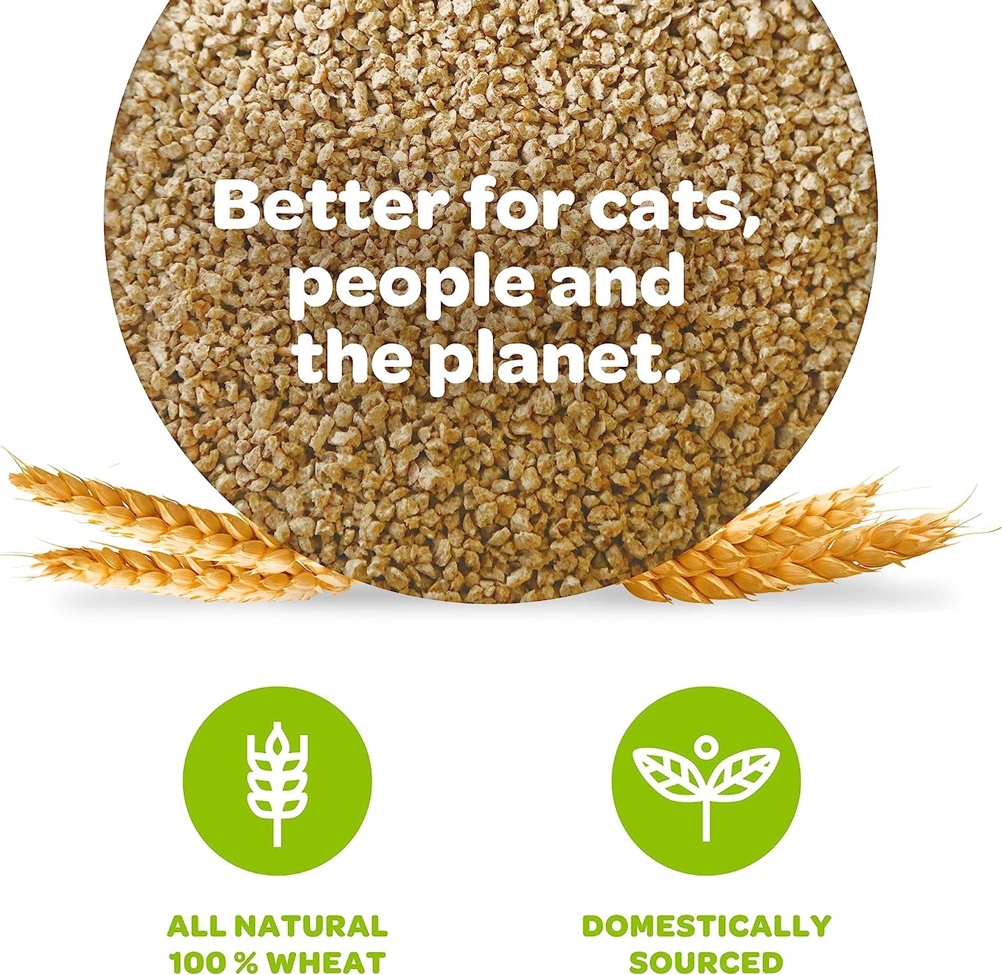 Swheat Scoop Unscented Scoopable Multi-Cat Litter, 36 lbs - Cat Litter Swheat Scoop