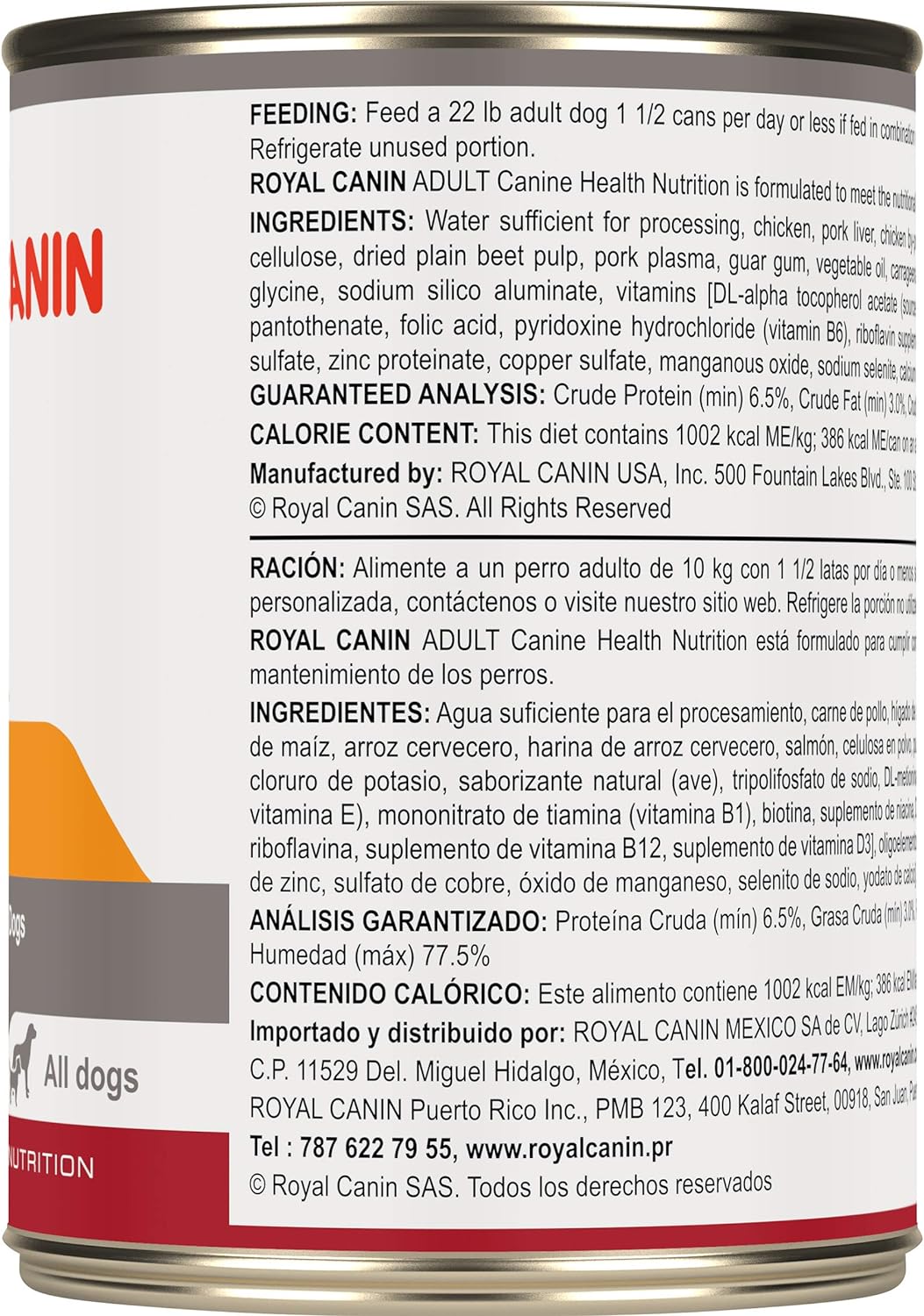 Royal Canin Canine Health Nutrition Adult In Gel Wet Dog Food, 13.5 oz, 12-Pack - Wet Dog Food Royal Canin