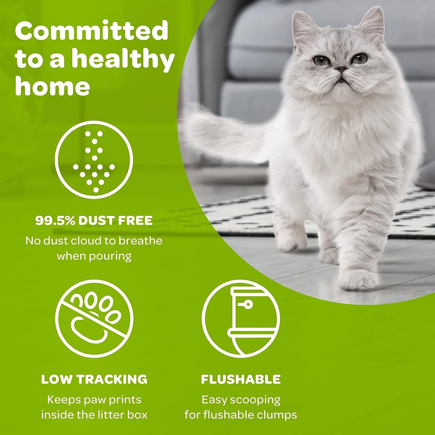 Swheat Scoop Unscented Scoopable Multi-Cat Litter, 36 lbs - Cat Litter Swheat Scoop