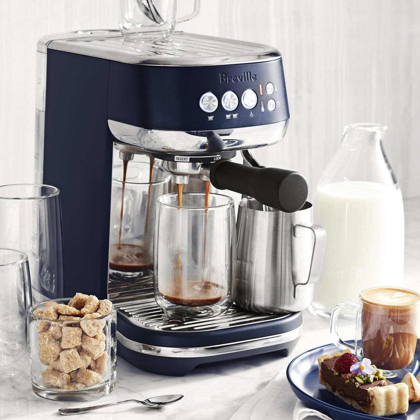 Breville Bambino Plus Espresso Machine,64 Fluid Ounces, Brushed Stainless Steel, BES500BSS