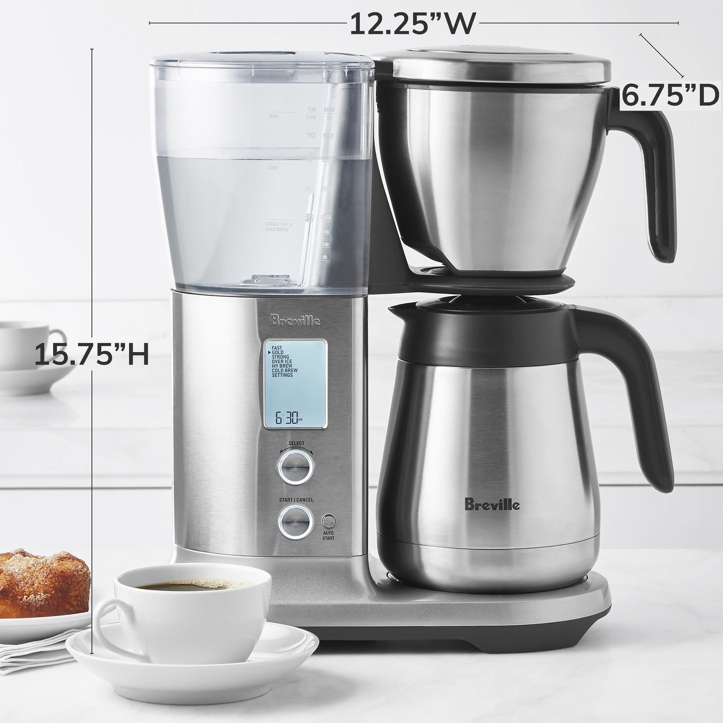 Breville Precision Brewer Thermal Coffee Maker, 60 oz, BDC450BSS