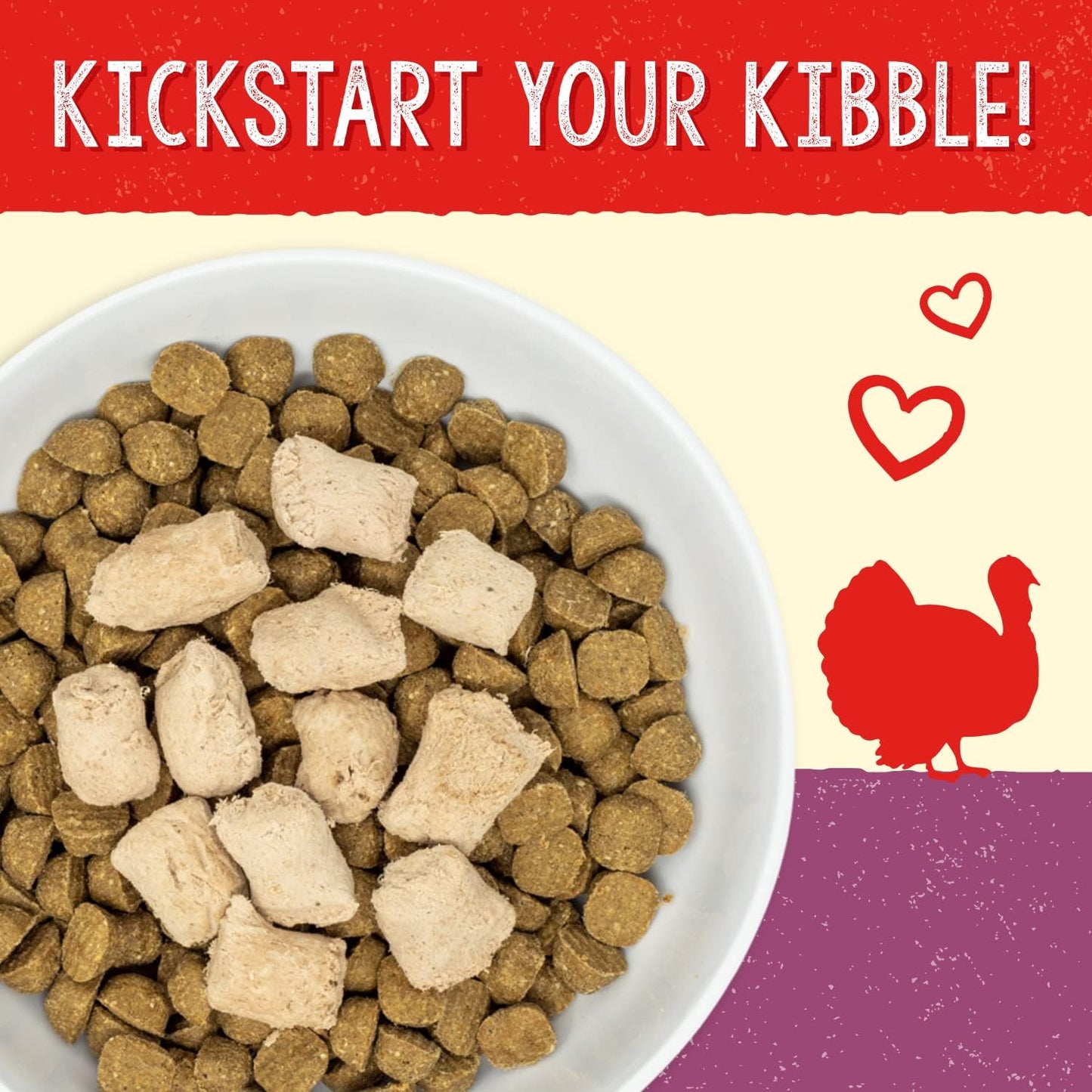 Stella & Chewy's Freeze Dried Raw Tantalizing Turkey Meal Mixer High Protein Dry Dog Food Topper - Dry Dog Food Stella & Chewy's