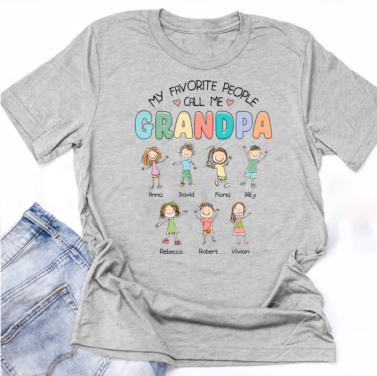 Grandpa Shirt, Custom Grandkids Name Shirt, Father's Day Shirt, Gift For Grandpa, Funny Grandpa Shirt, Best Grandpa Shirt