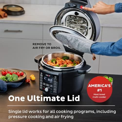 Instant Pot Duo Crisp Ultimate Lid, 6.5 Qt Air Fryer & Pressure Cooker Combo