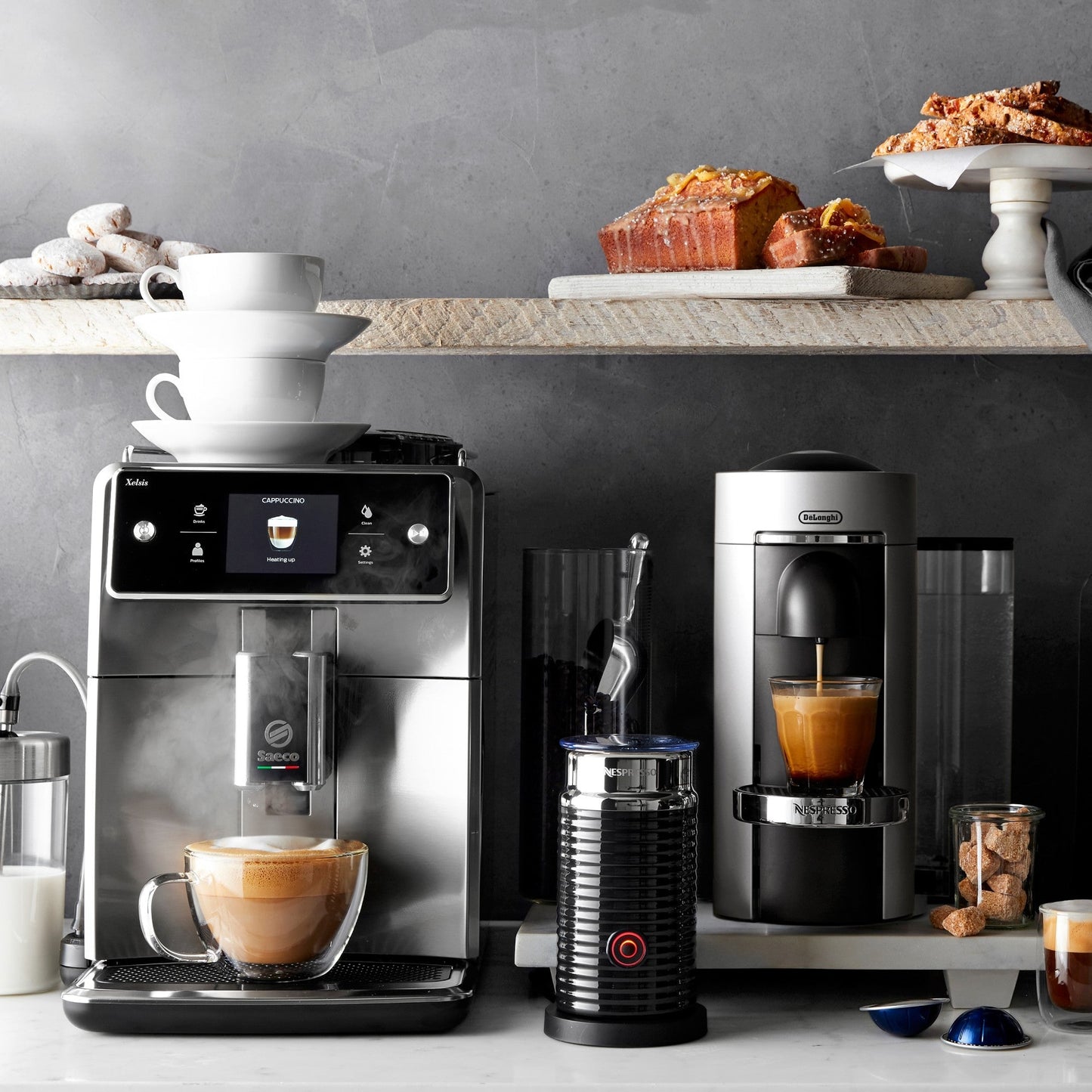 Nespresso VertuoPlus Deluxe Coffee Maker & Espresso Machine with Aeroccino Milk Frother