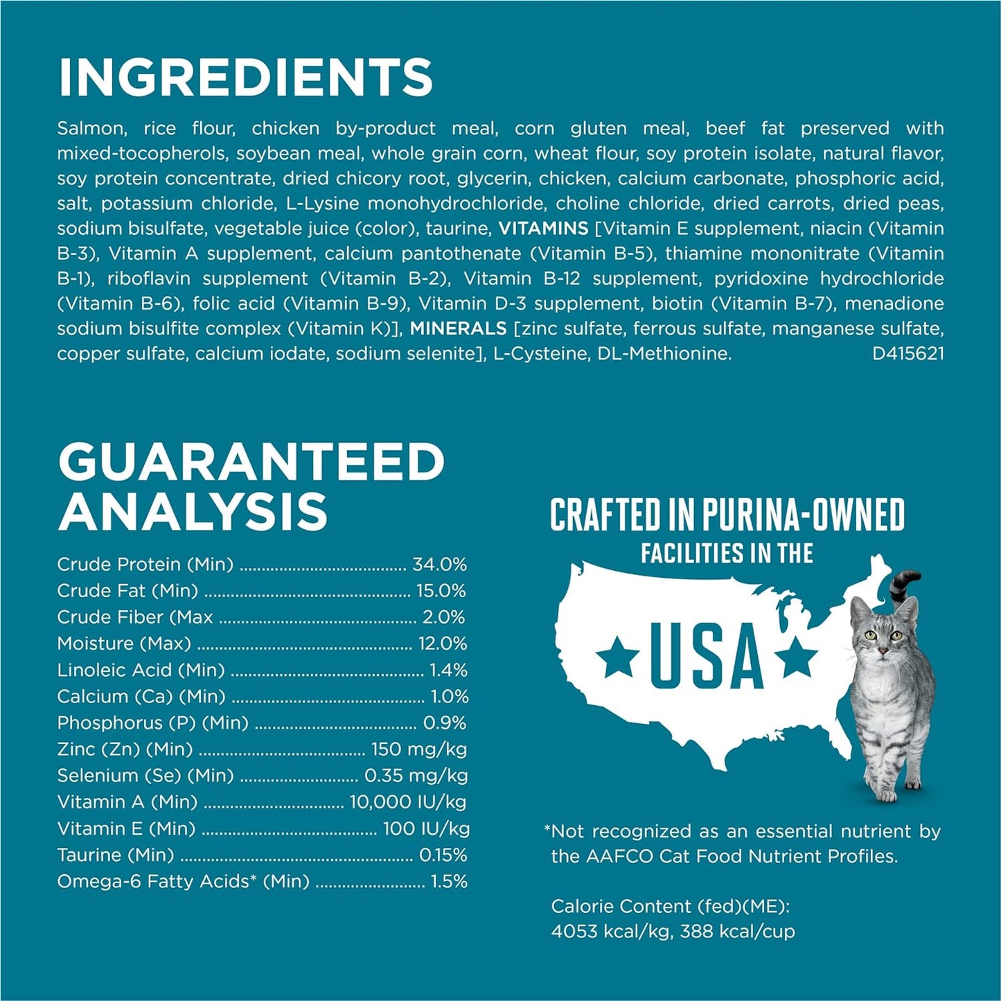Purina ONE Natural Dry Cat Food, Tender Selects Blend With Real Salmon - Dry Cat Food Purina ONE