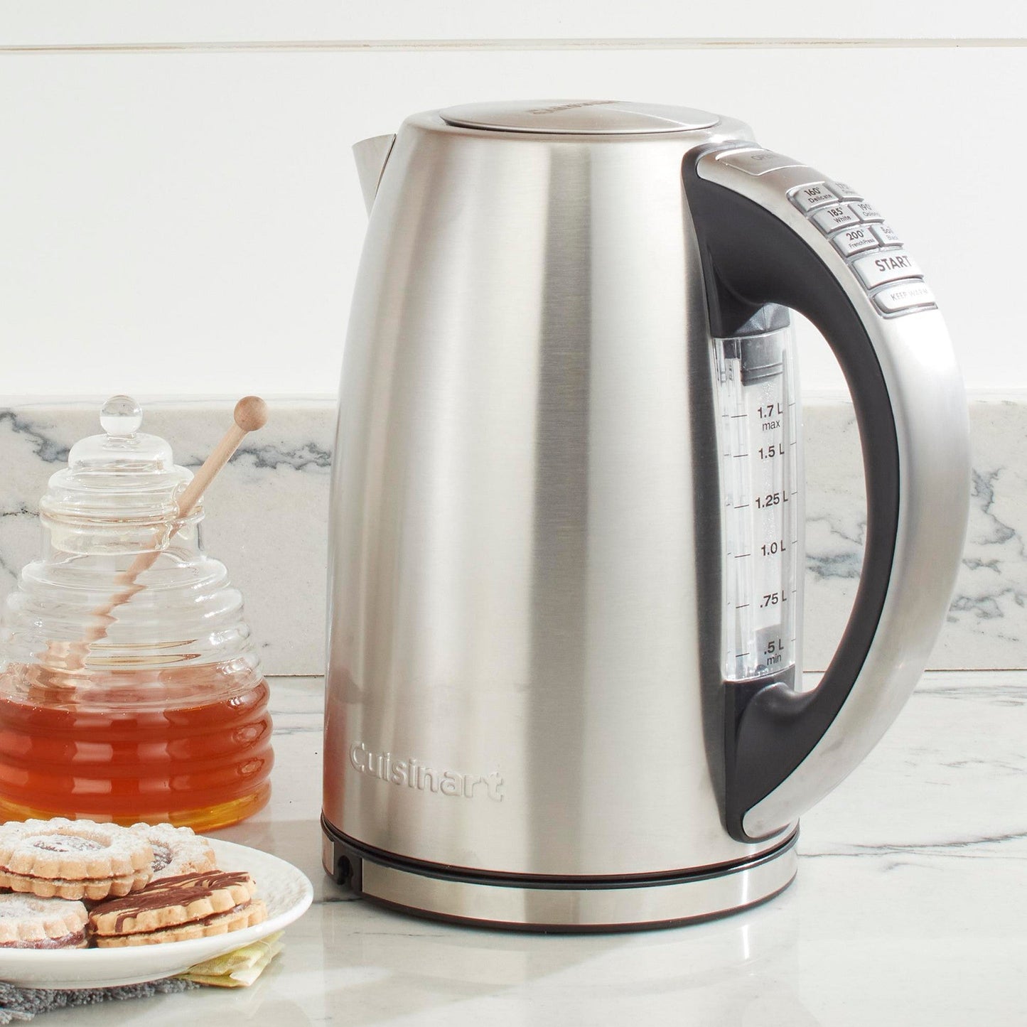 Cuisinart 1.7-Liter Stainless Steel Cordless Electric Kettle w/ 6 Preset Temperatures