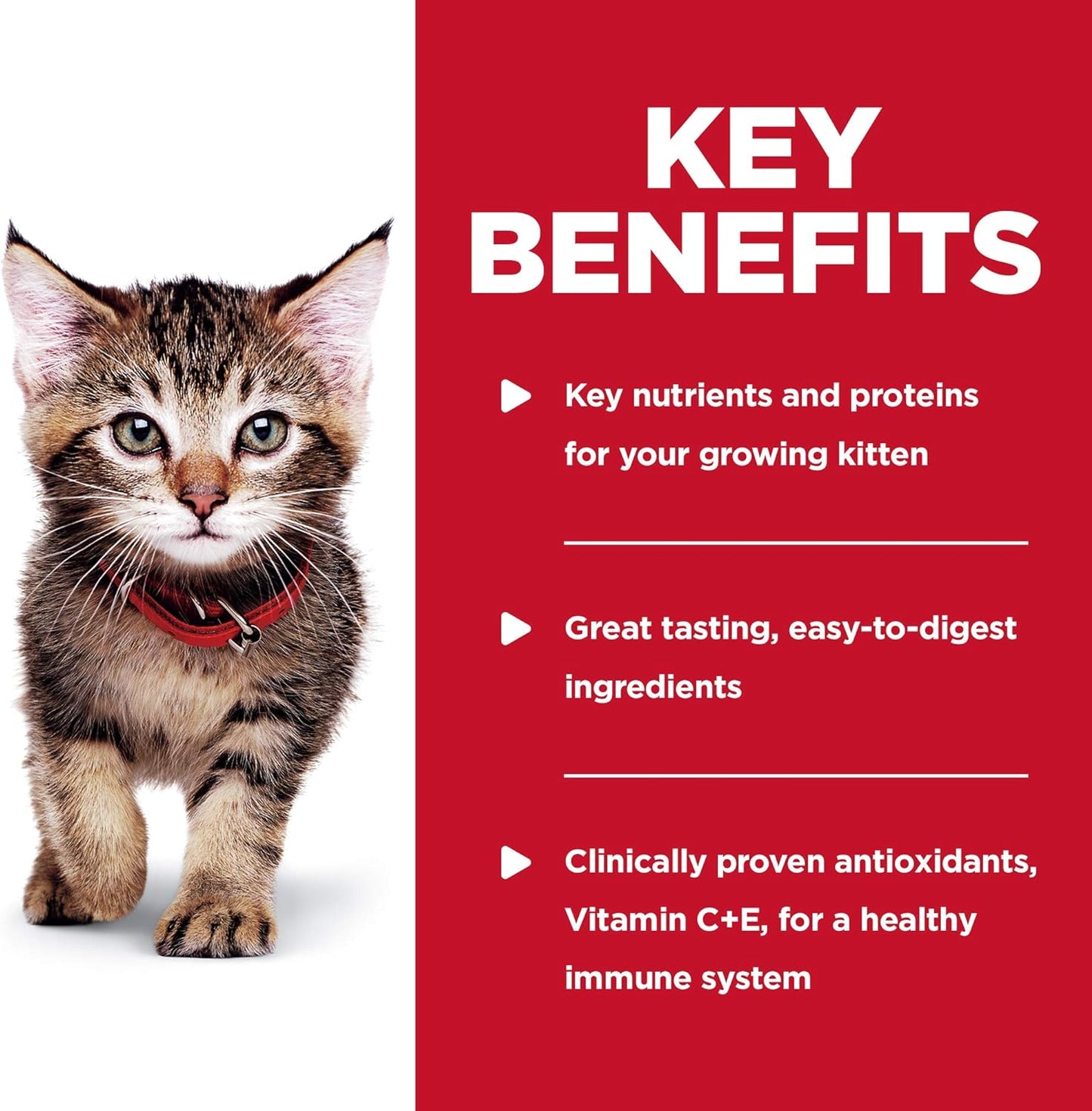 Hill's Science Diet Kitten Wet Cat Food Pouches, Chicken Recipe, 2.8 Ounce, 24-Pack - Wet Cat Food Hill's Science