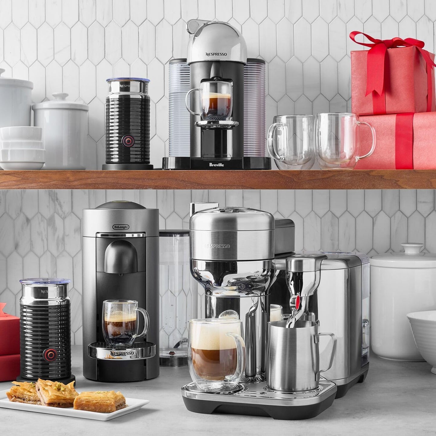 Nespresso Aeroccino 4 Milk Frother, Silver