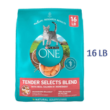 Purina ONE Natural Dry Cat Food, Tender Selects Blend With Real Salmon - Dry Cat Food Purina ONE