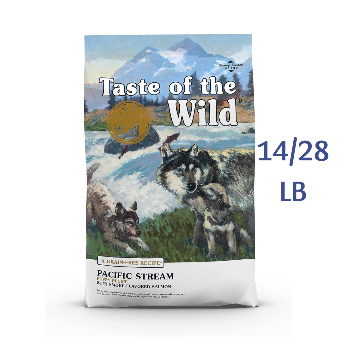 Taste of the Wild Dry Puppy Food Pacific Stream Grain-Free with Smoke-Flavored Salmon - Dry Dog Food Taste of the Wild