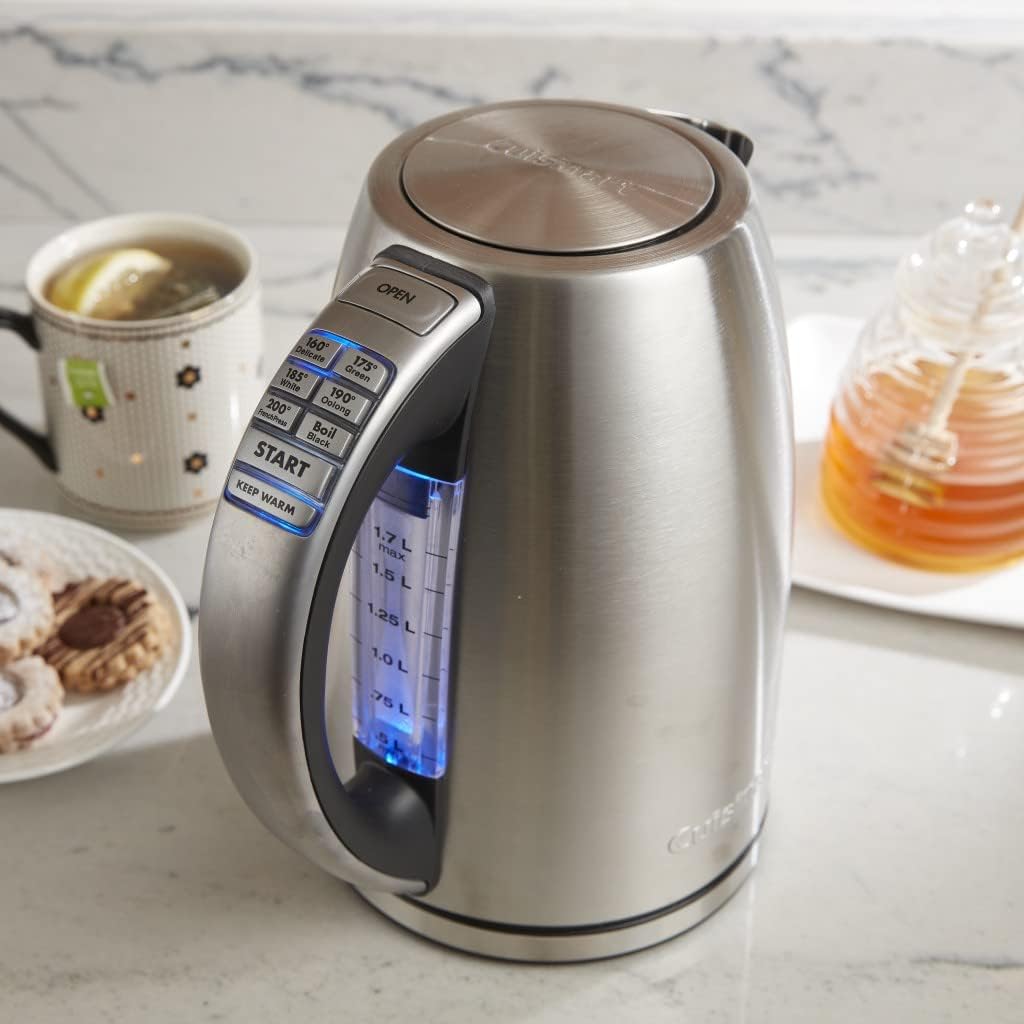 Cuisinart 1.7-Liter Stainless Steel Cordless Electric Kettle w/ 6 Preset Temperatures