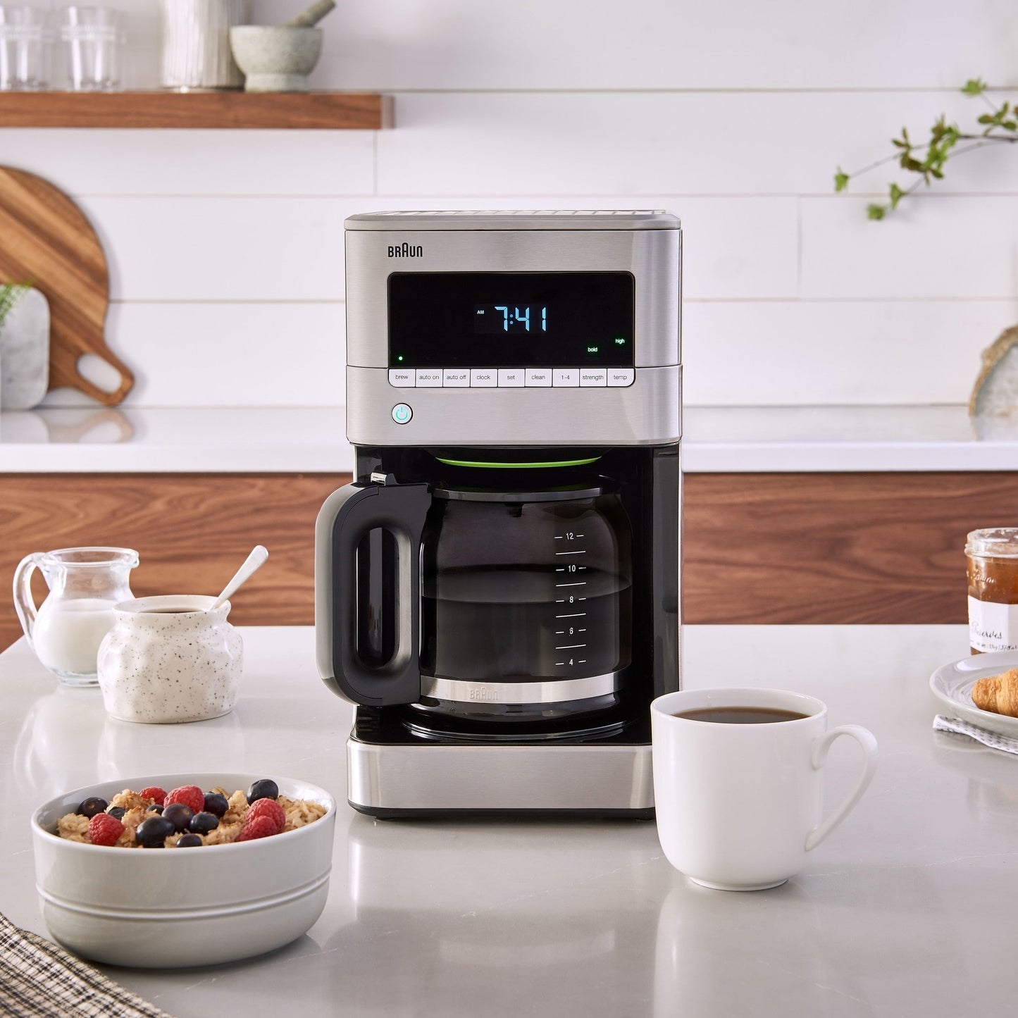 Braun BrewSense Drip Coffee Maker 12-Cup, Silver