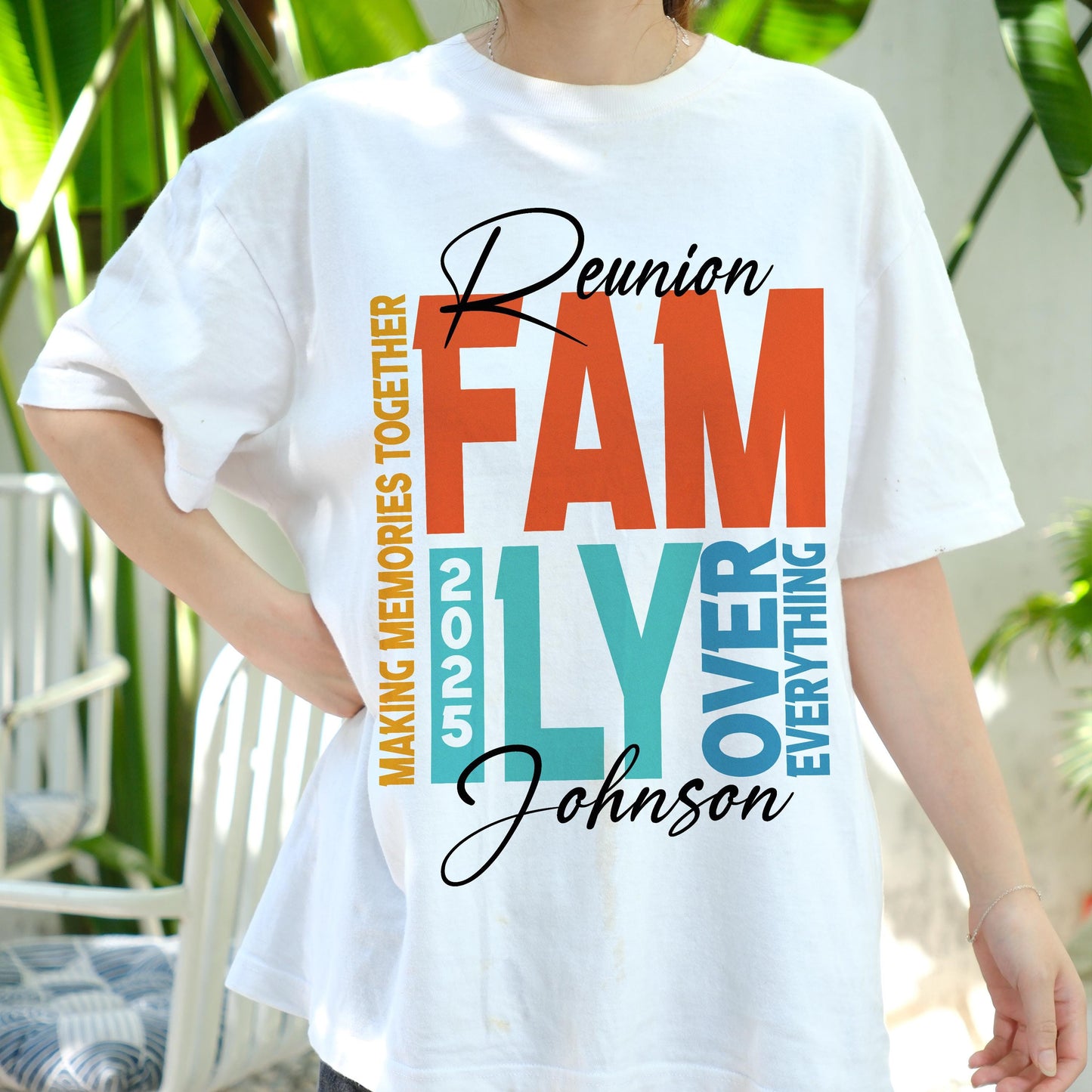 Family Reunion Shirt Custom Name, Family Over Everything Tee, Making Memories Together T-Shirt, Johnson Reunion Party Gift