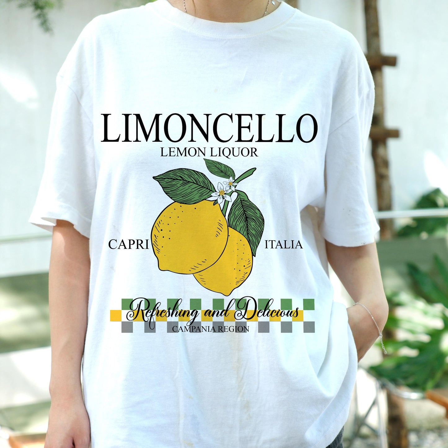 Limoncello Shirt Italy Lemon Capri Tee, Vintage Italian Liquor T-Shirt, Refreshing Summer Fruit Graphic Tee, Campania Travel Shirt