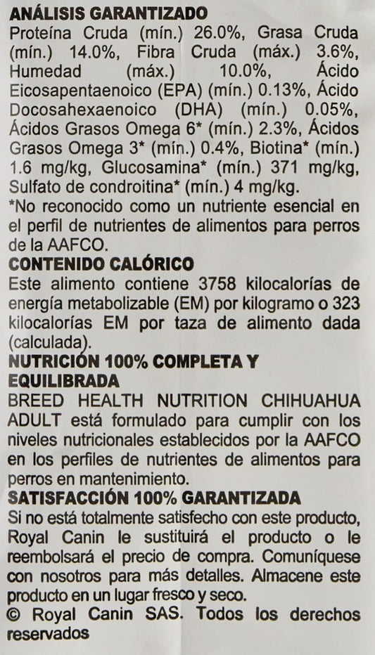 Royal Canin Chihuahua Adult Breed Health Nutrition Dry Dog Food, 10 LB