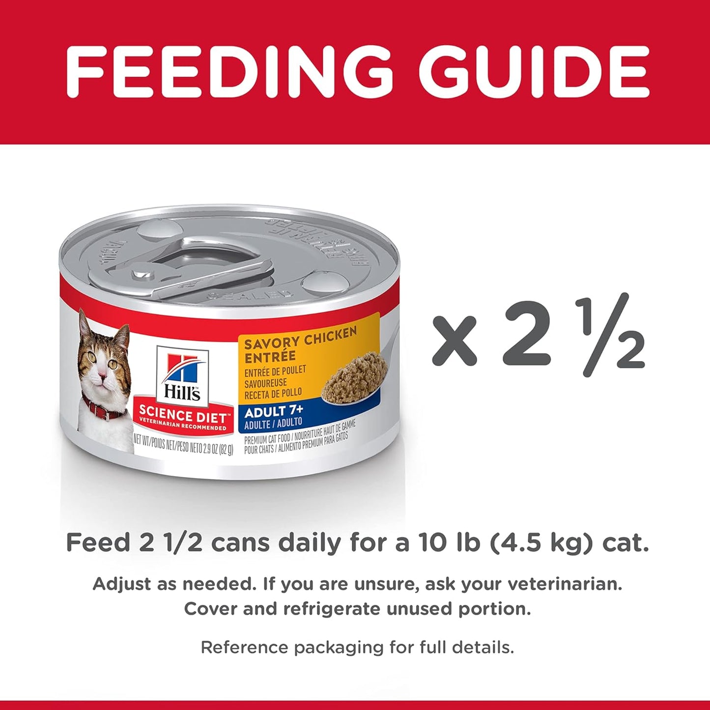 Hill's Science Diet Senior Wet Cat Food, Adult 7+ Savory Chicken Entrée Minced Cat Food