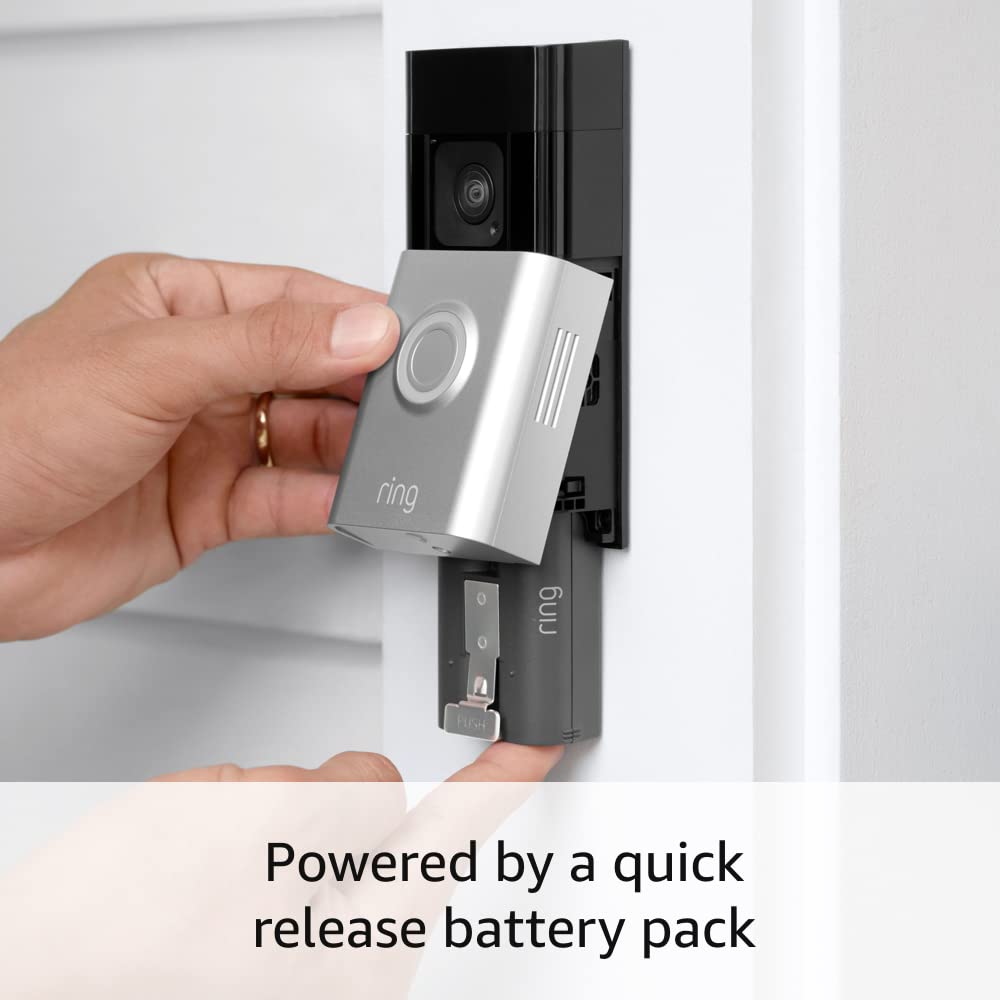 Ring Battery Doorbell Plus – Smart Wi-Fi Video Doorbell with Head-to-Toe HD+ Video