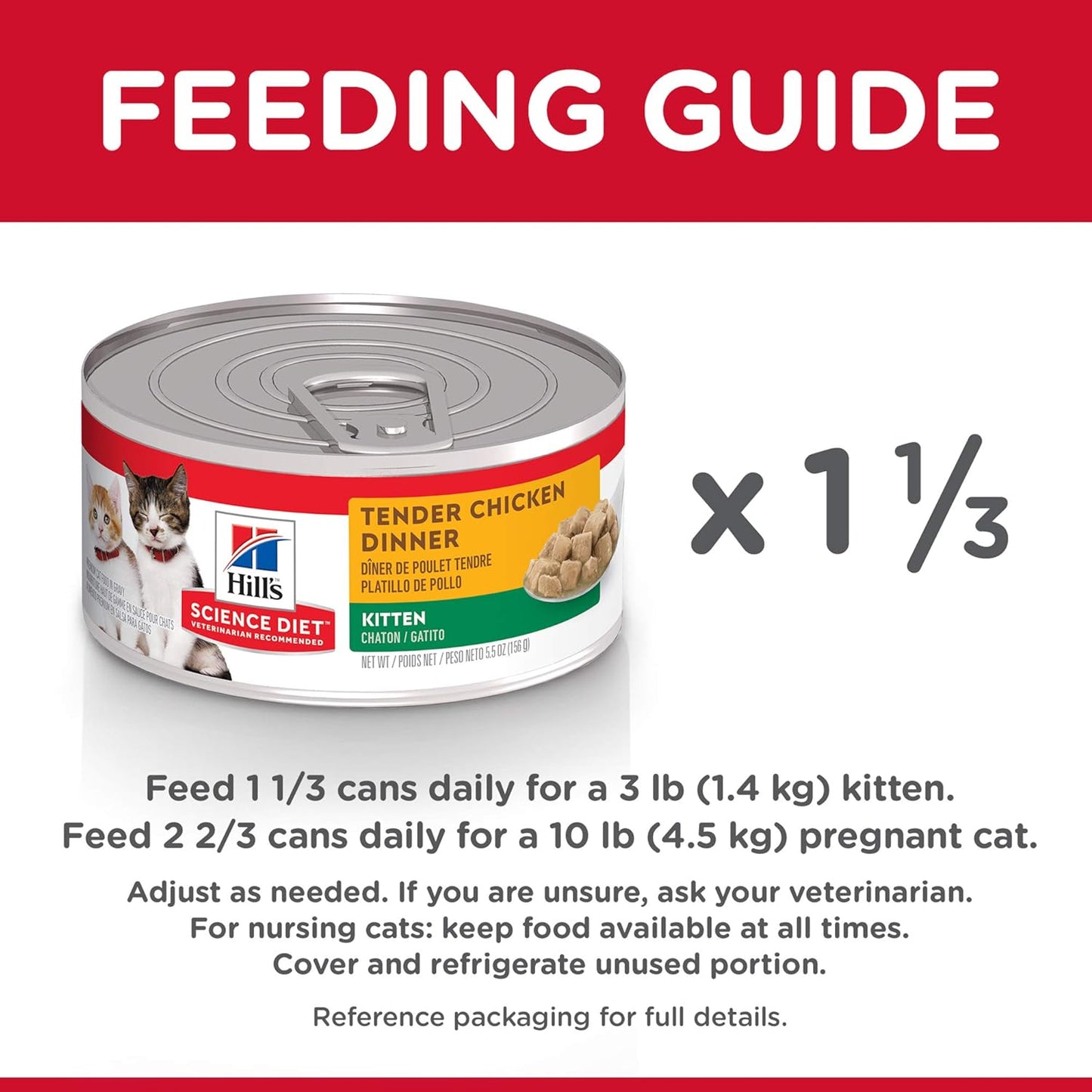 Hill's Science Diet Wet Kitten Food Tender Chicken Dinner Canned Cat Food