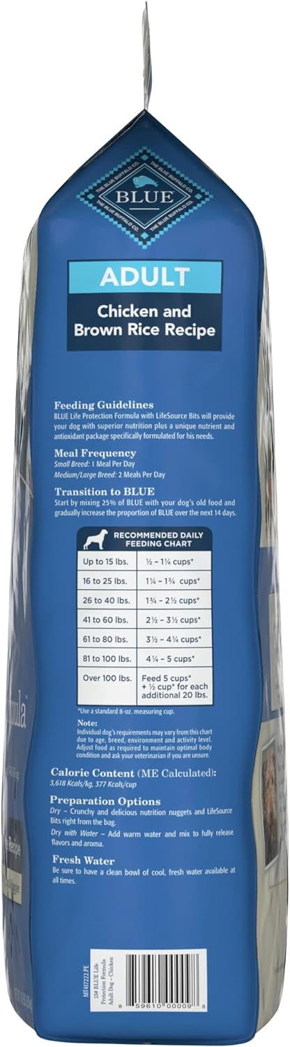Blue Buffalo Life Protection Formula Natural Adult Dry Dog Food, Chicken & Brown Rice