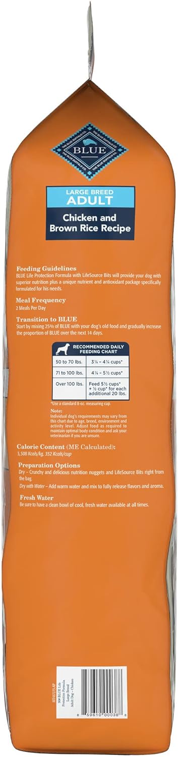 Blue Buffalo Life Protection Natural Adult Large Breed Dry Dog Food, Chicken & Brown Rice