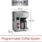 Wolf Gourmet Automatic Drip 10-Cup Coffee Maker