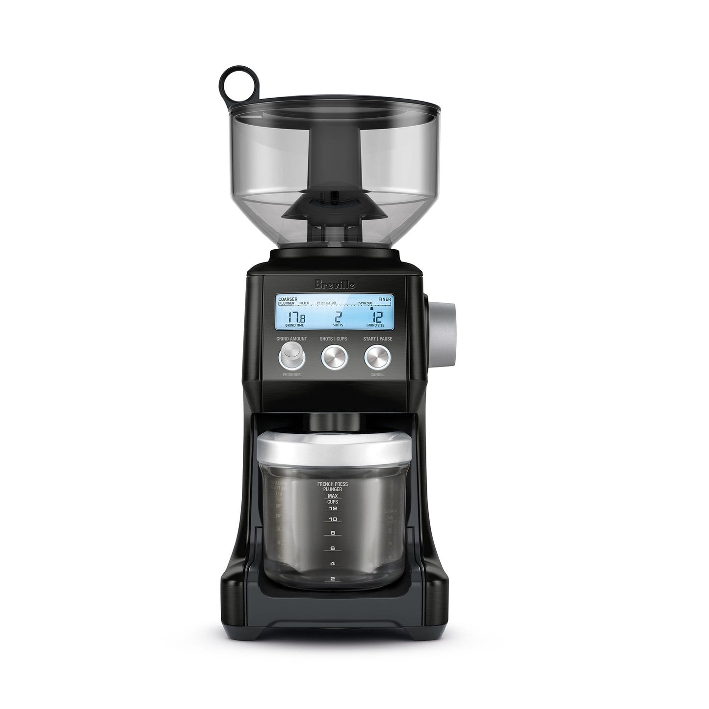 Breville Smart Grinder Pro Coffee Bean Grinder, Stainless Steel BCG820BSS