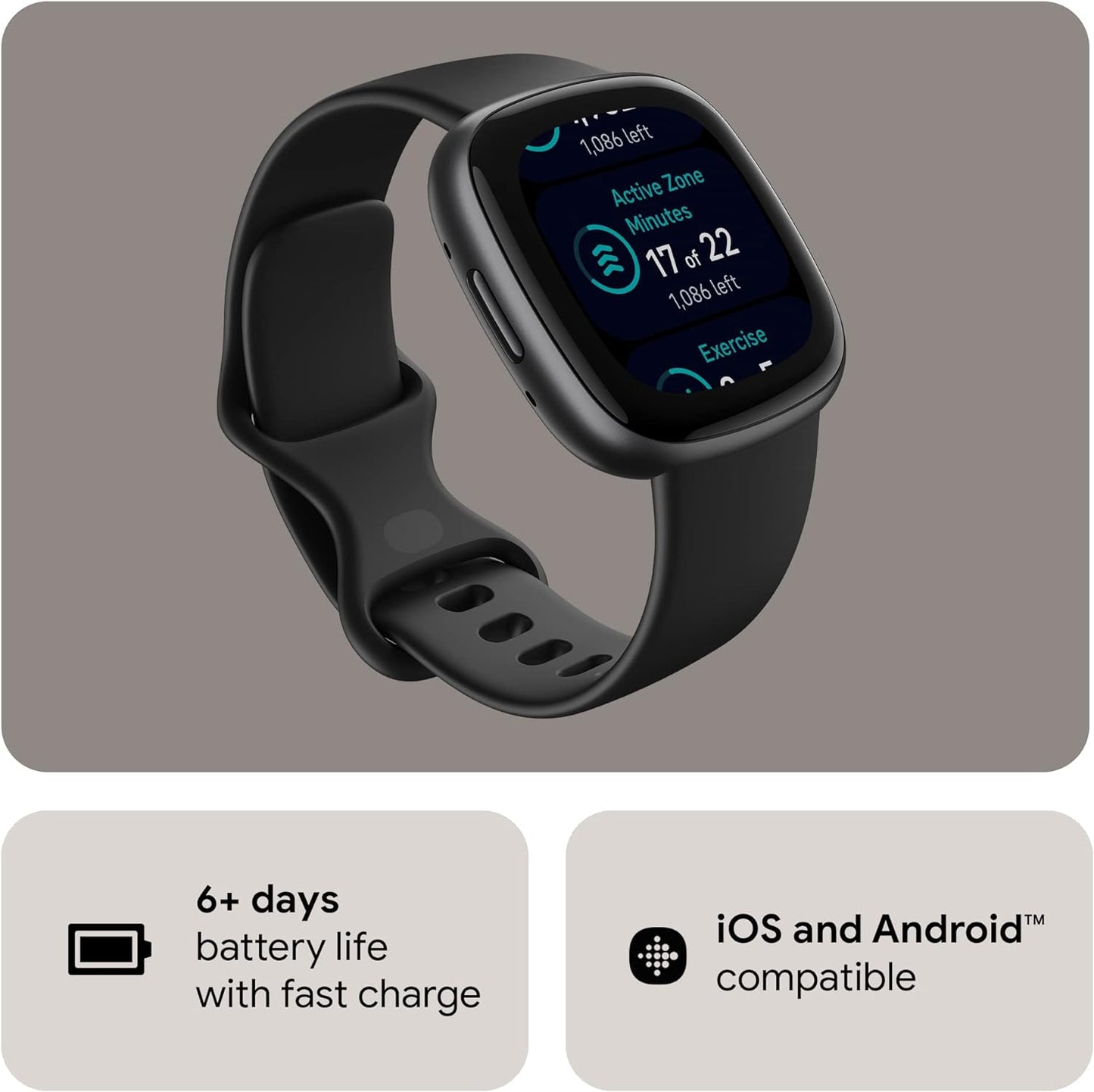 Fibit Versa 4 Fitness Smartwatch Aluminum