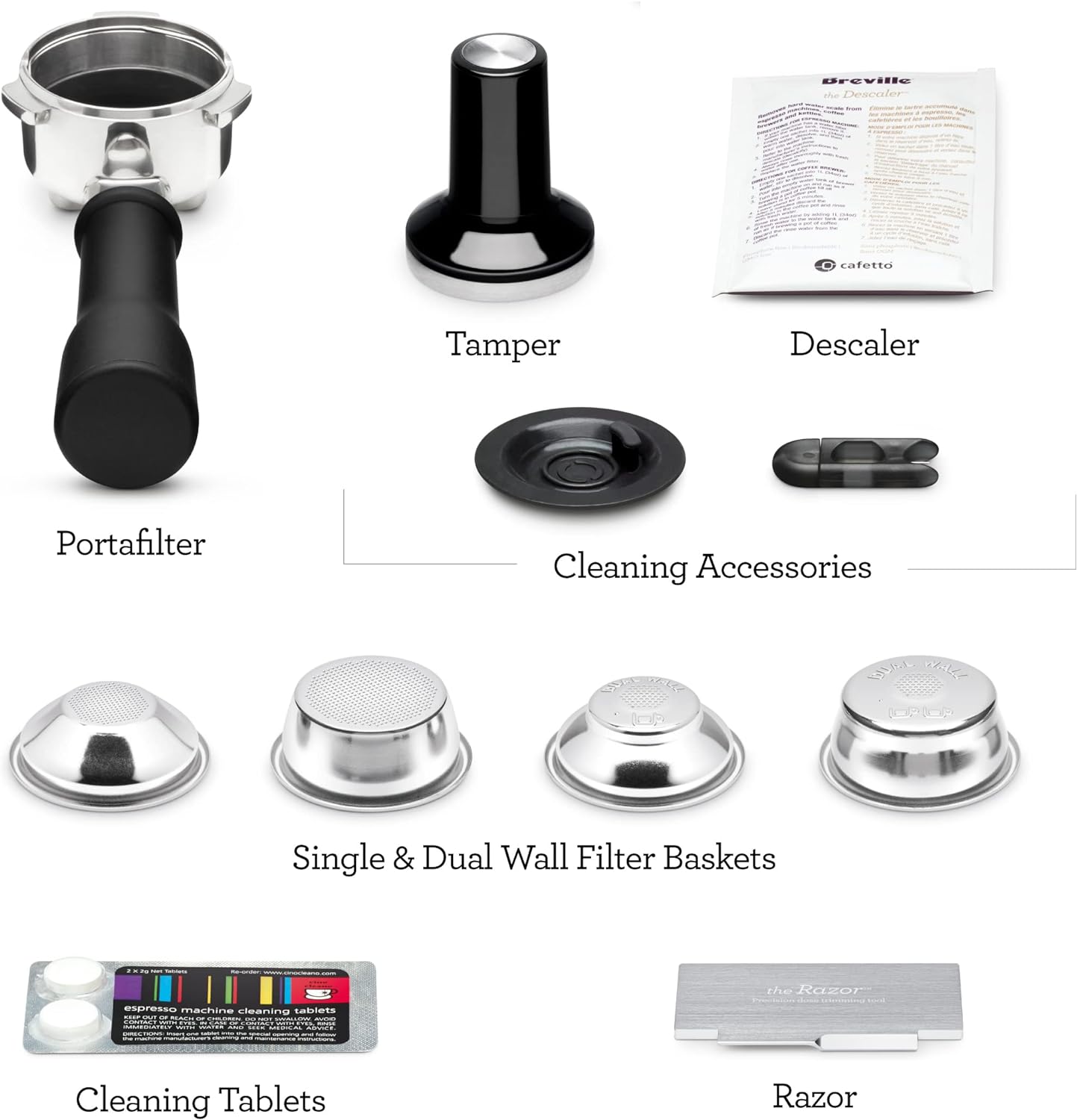 Breville Bambino Plus Espresso Machine,64 Fluid Ounces, Brushed Stainless Steel, BES500BSS