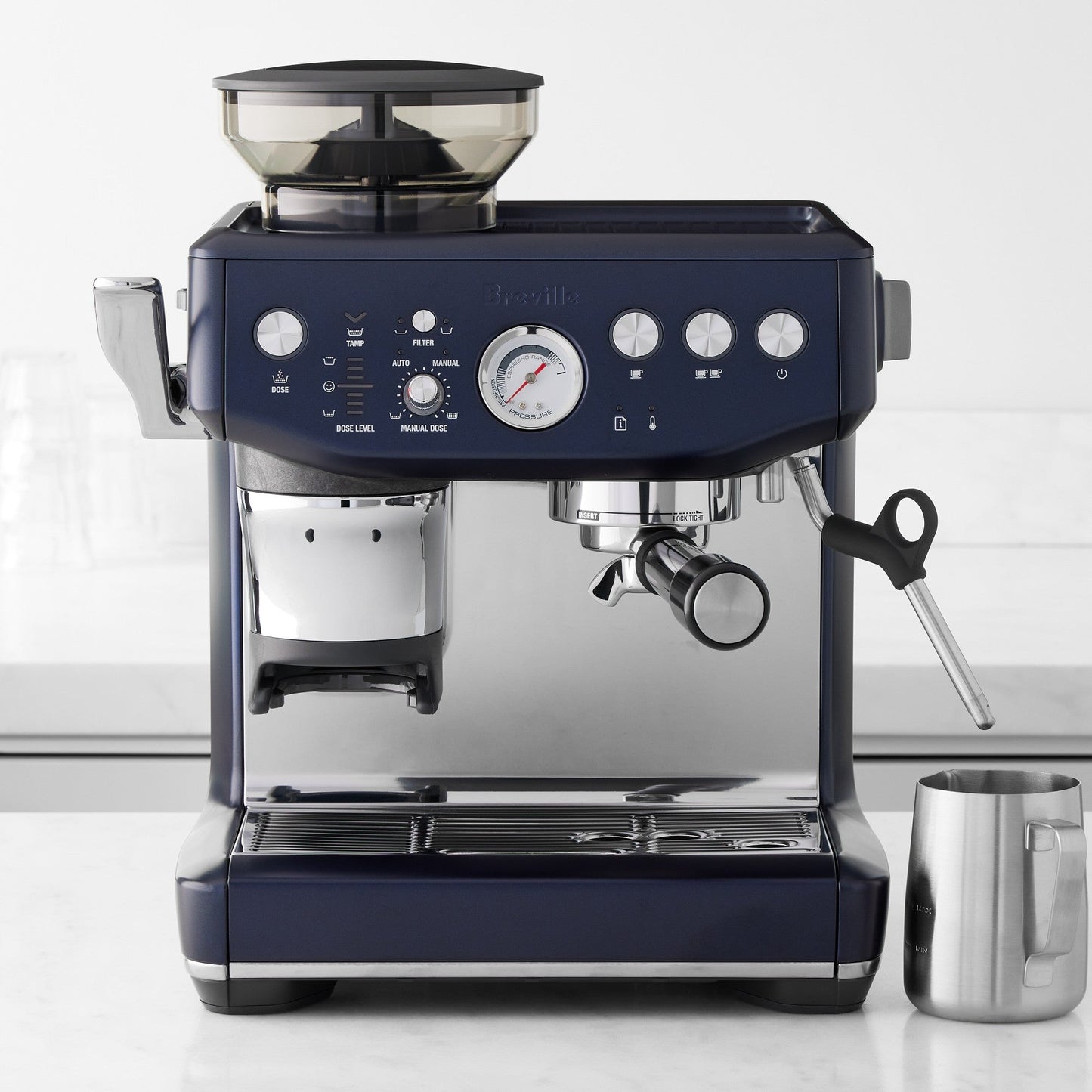 Breville Barista Express Impress Espresso Machine 2 Liters, BES876BSS