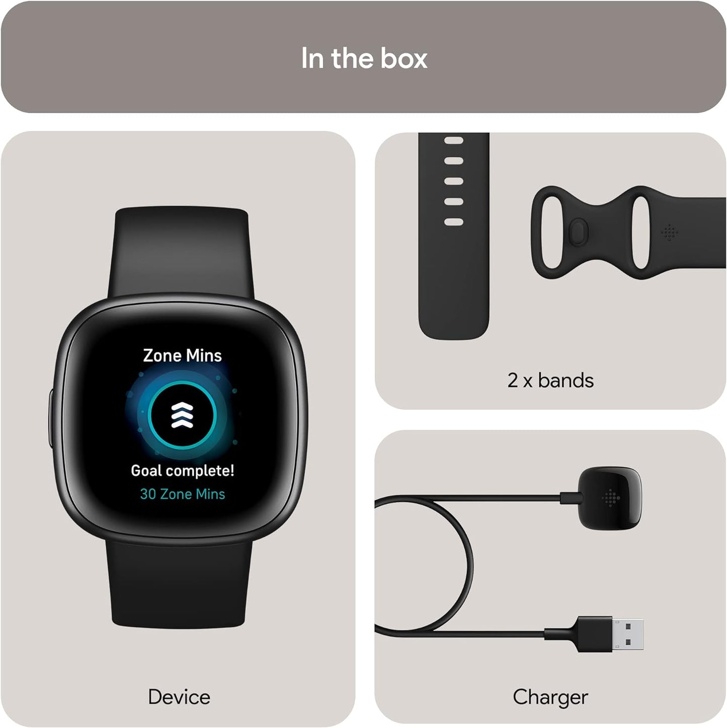Fibit Versa 4 Fitness Smartwatch Aluminum