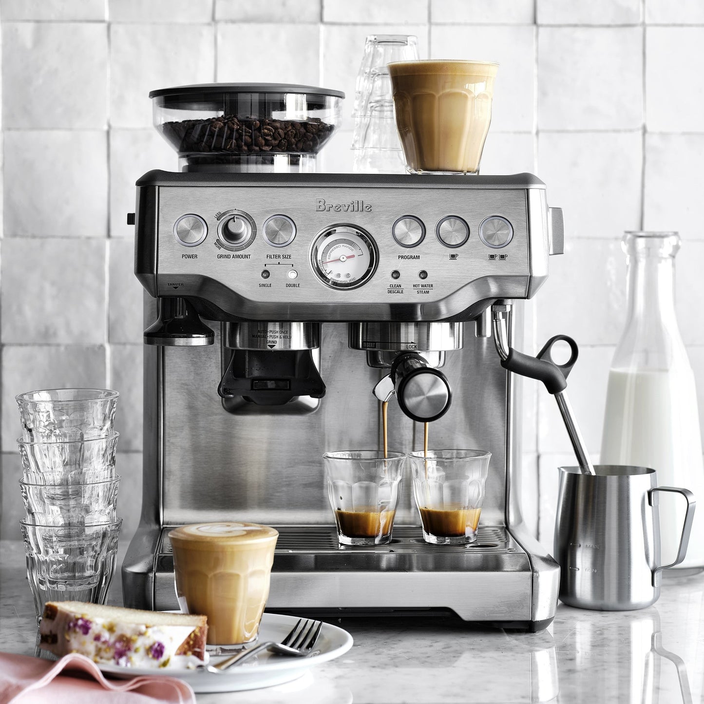 Breville Barista Express Espresso Machine, Stainless Steel BES870XL