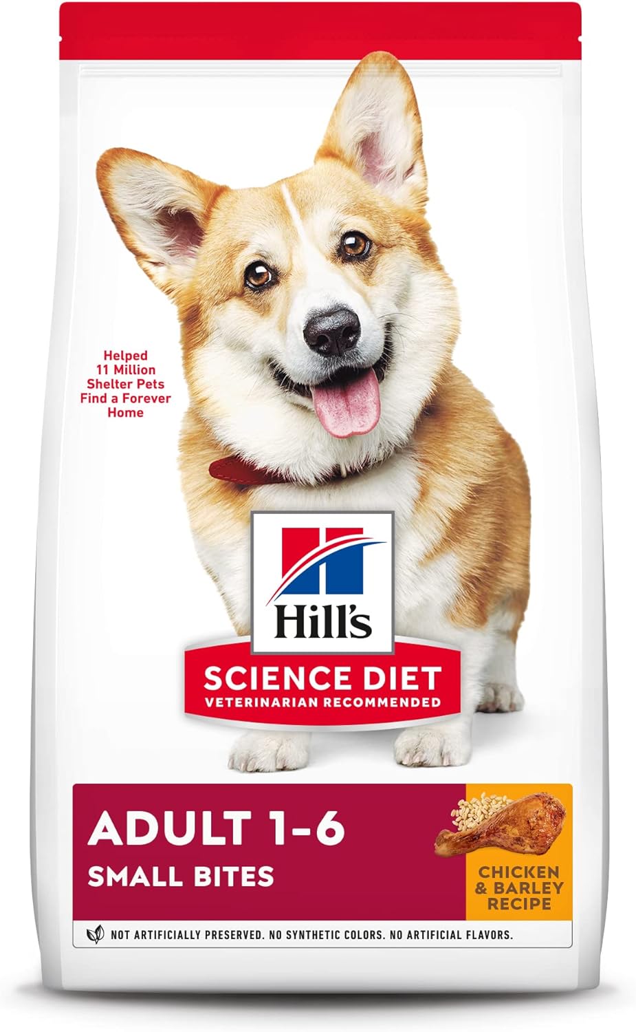 Hill's Science Diet Dry Dog Food, Adult 1-6, Small Bites, Chicken & Barley Recipe -  Dry Dog Food Hill's Science