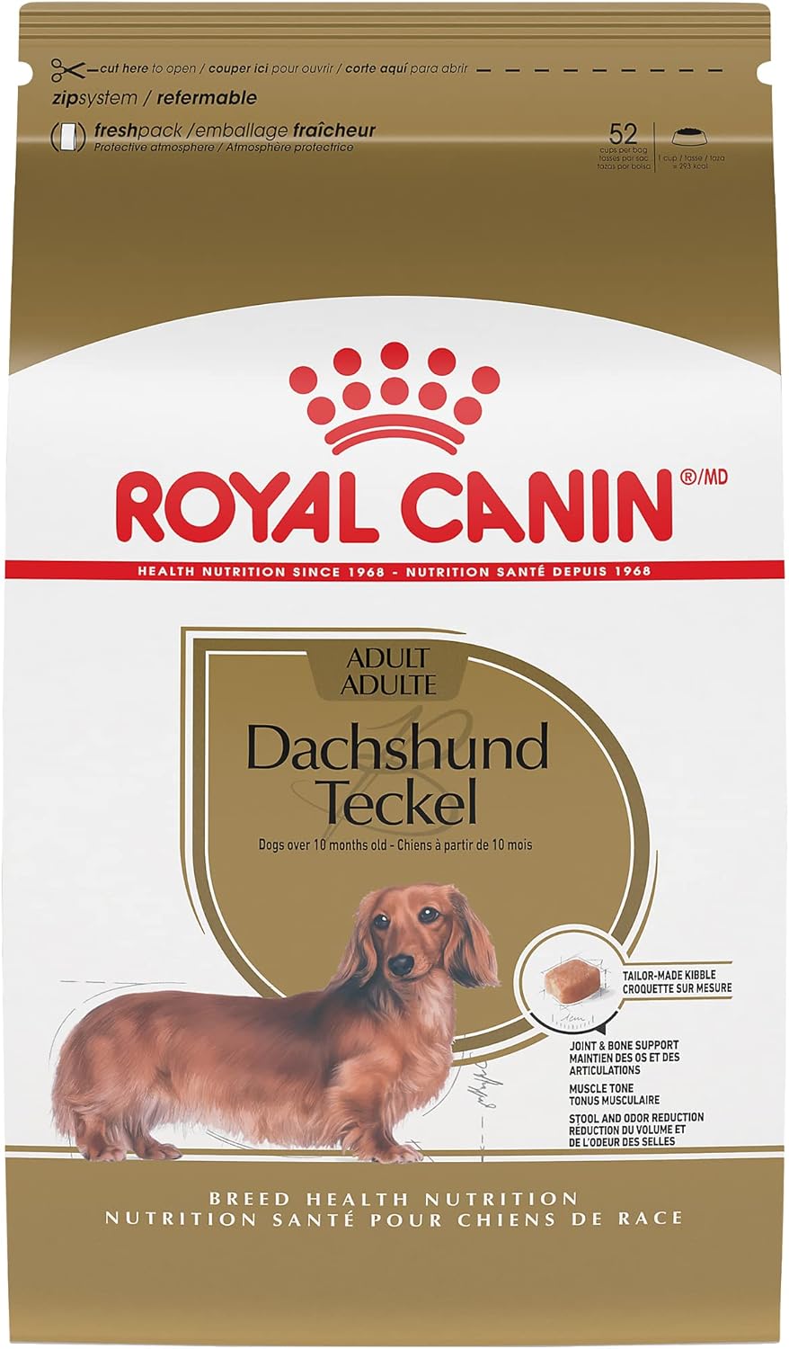 Royal Canin Breed Health Nutrition Dachshund Adult Dry Dog Food, 10 LB -  Dry Dog Food Royal Canin