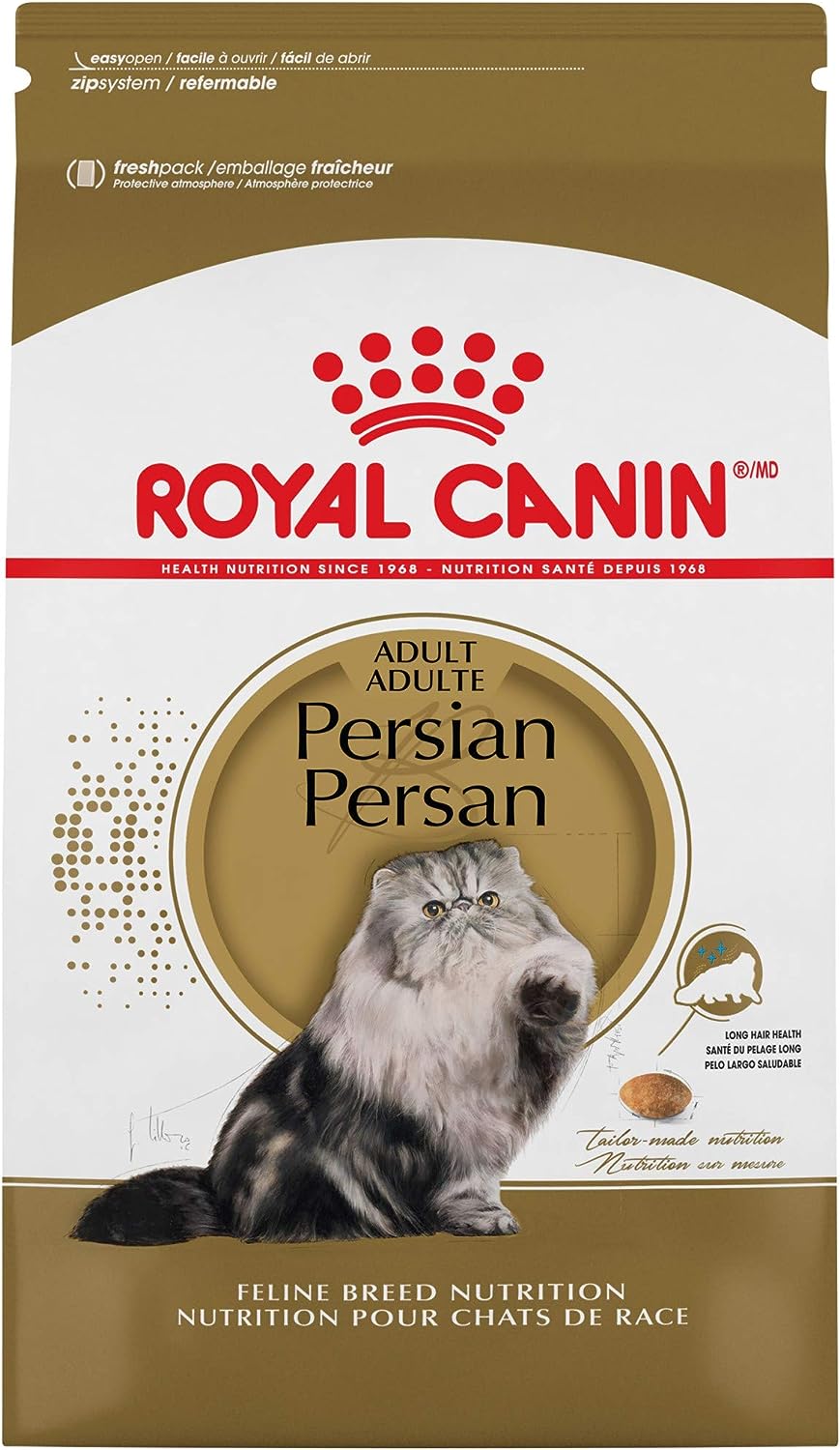 Royal Canin Persian Feline Breed Nutrition Adult Dry Cat Food, 7 LB -  Dry Cat Food Royal Canin