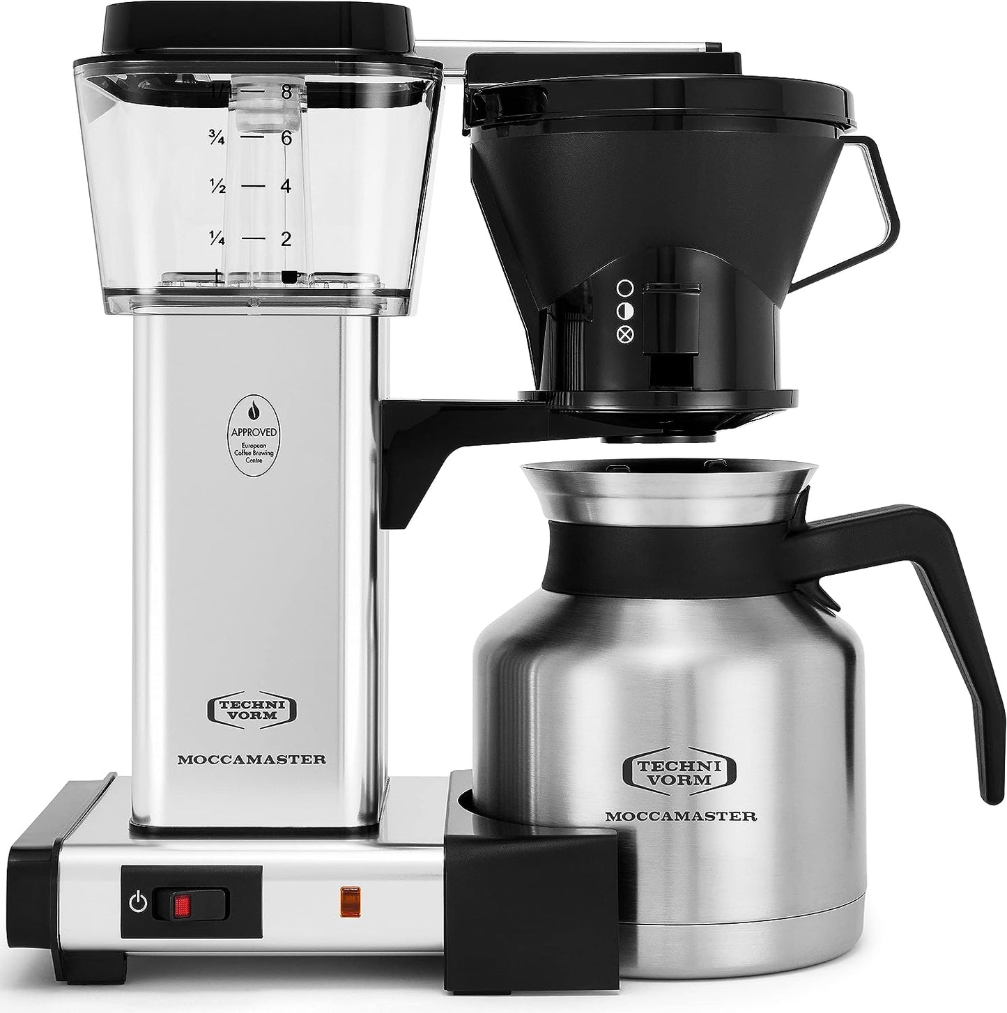 Technivorm Moccamaster KBT Manual Drip Stop Coffee Maker with Thermal Carafe