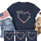 Grandma USA Flag With Grandkids Shirt, Personalized Grandma Patriotic Shirt, 4th July Nana Shirt, Mother's Day Gift, Mama Shirt