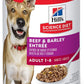 Hill's Science Diet Adult 1-6 Beef & Barley Entree Canned Dog Food, 13 oz., 12-Pack -  Wet Dog Food Hill's Science
