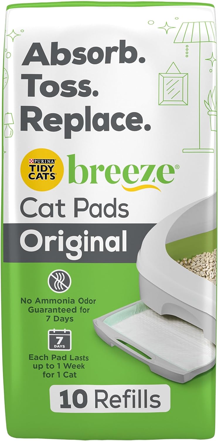 Purina Tidy Cats BREEZE Cat Pads Refill Pack, 6 Pack -  Litter Pads Purina Tidy Cats