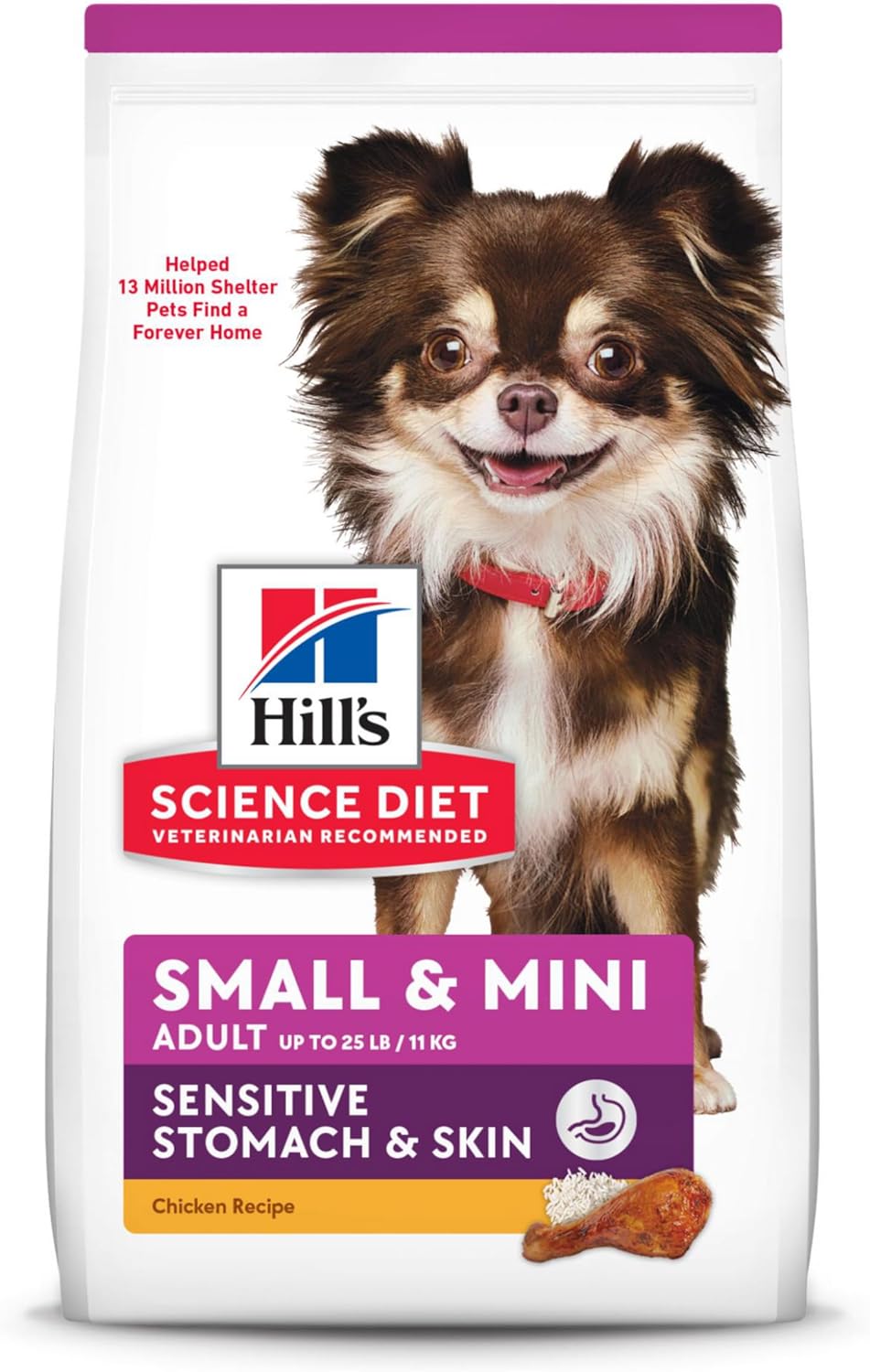 Hill's Science Diet Adult Sensitive Stomach & Skin Small & Mini Chicken Recipe Dry Dog Food -  Dry Dog Food Hill's Science