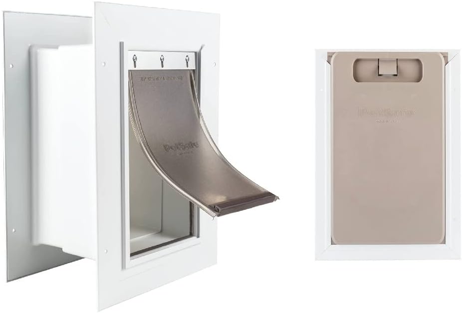 PetSafe Wall Entry Plastic Pet Door - Telescoping Frame Cat & Dog Door